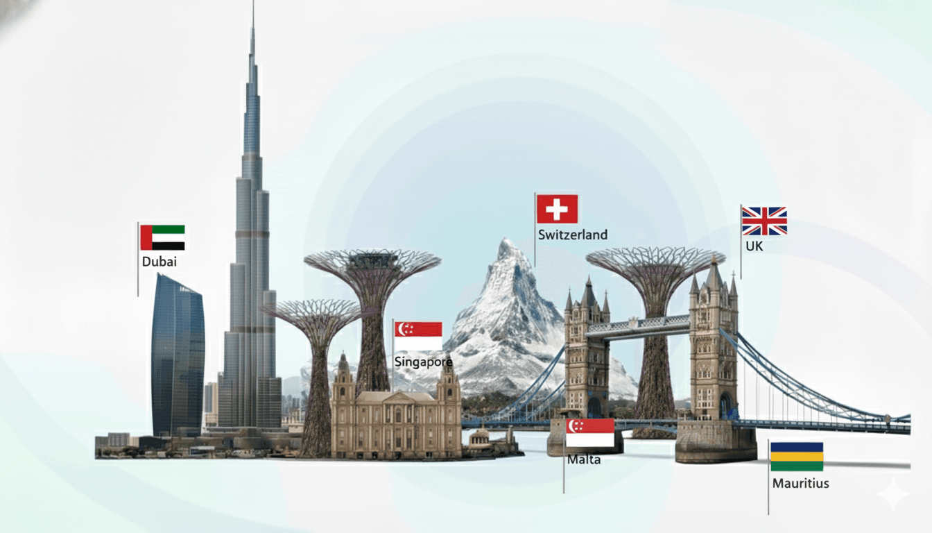 Happy international students